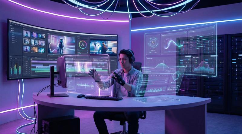 黄色仓库 AI视频剪辑